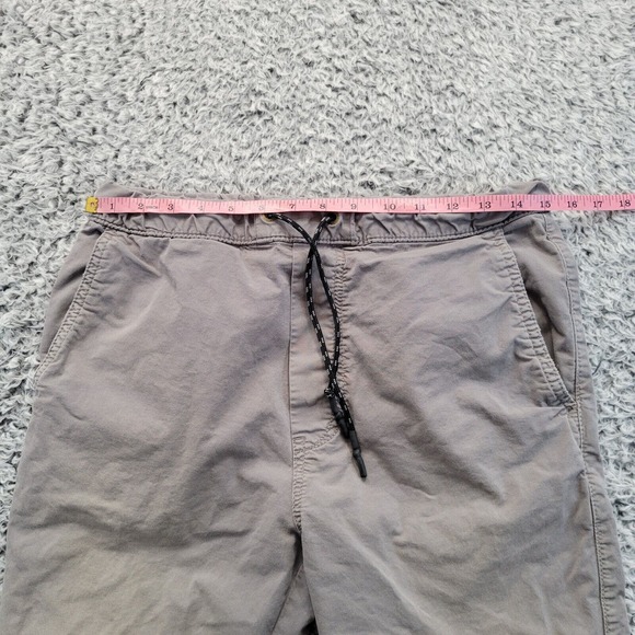American Eagle Pants Mens Small Gray Joggers Tapered Lounge Drawstring Casual - Picture 6 of 10